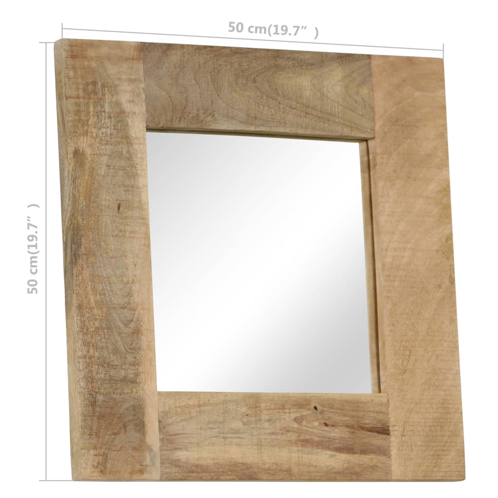 Mirror Solid Mango Wood