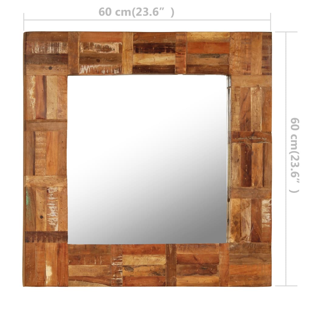 Wall Mirror Solid Reclaimed Wood