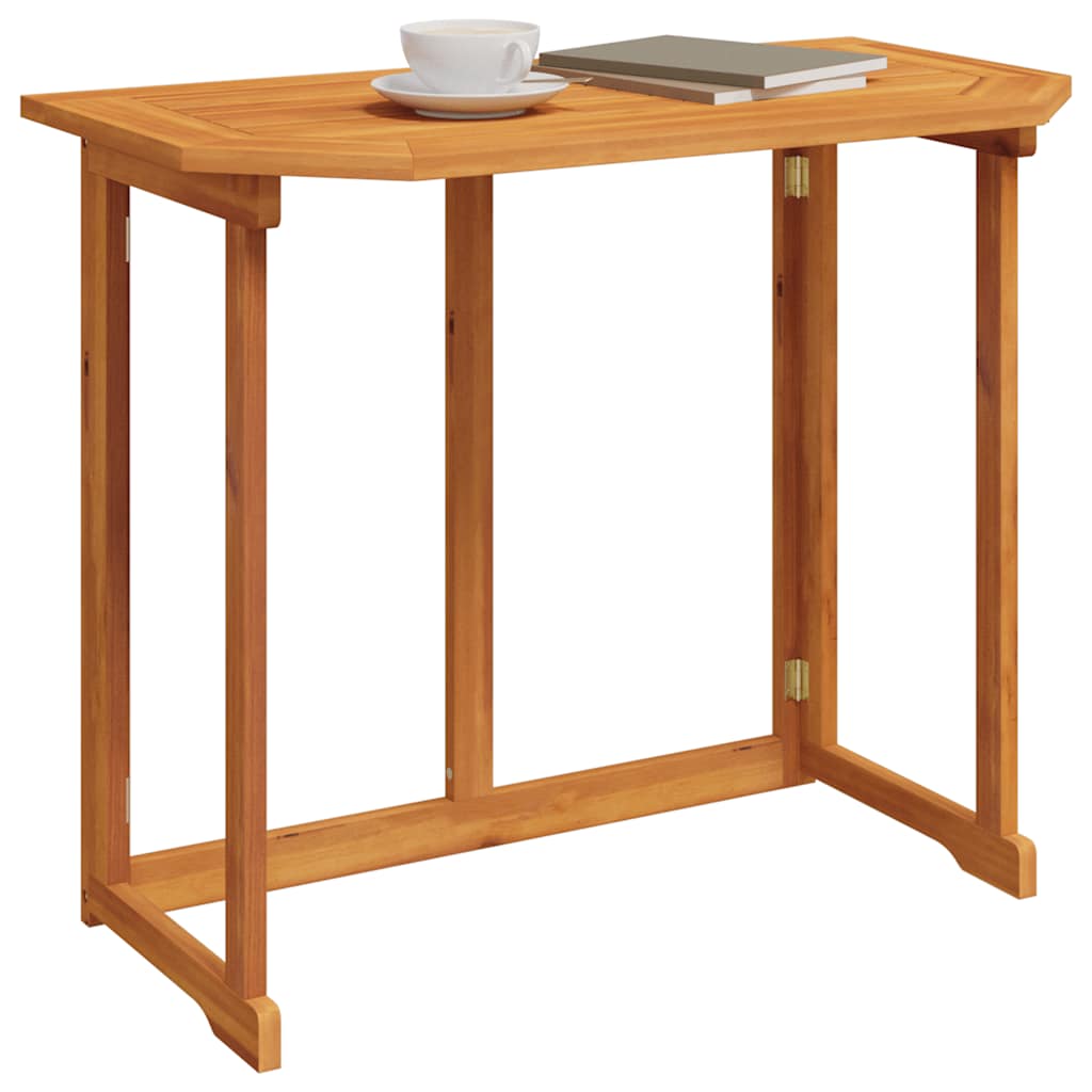 Bistro Table 90x50x75 cm Solid Acacia Wood