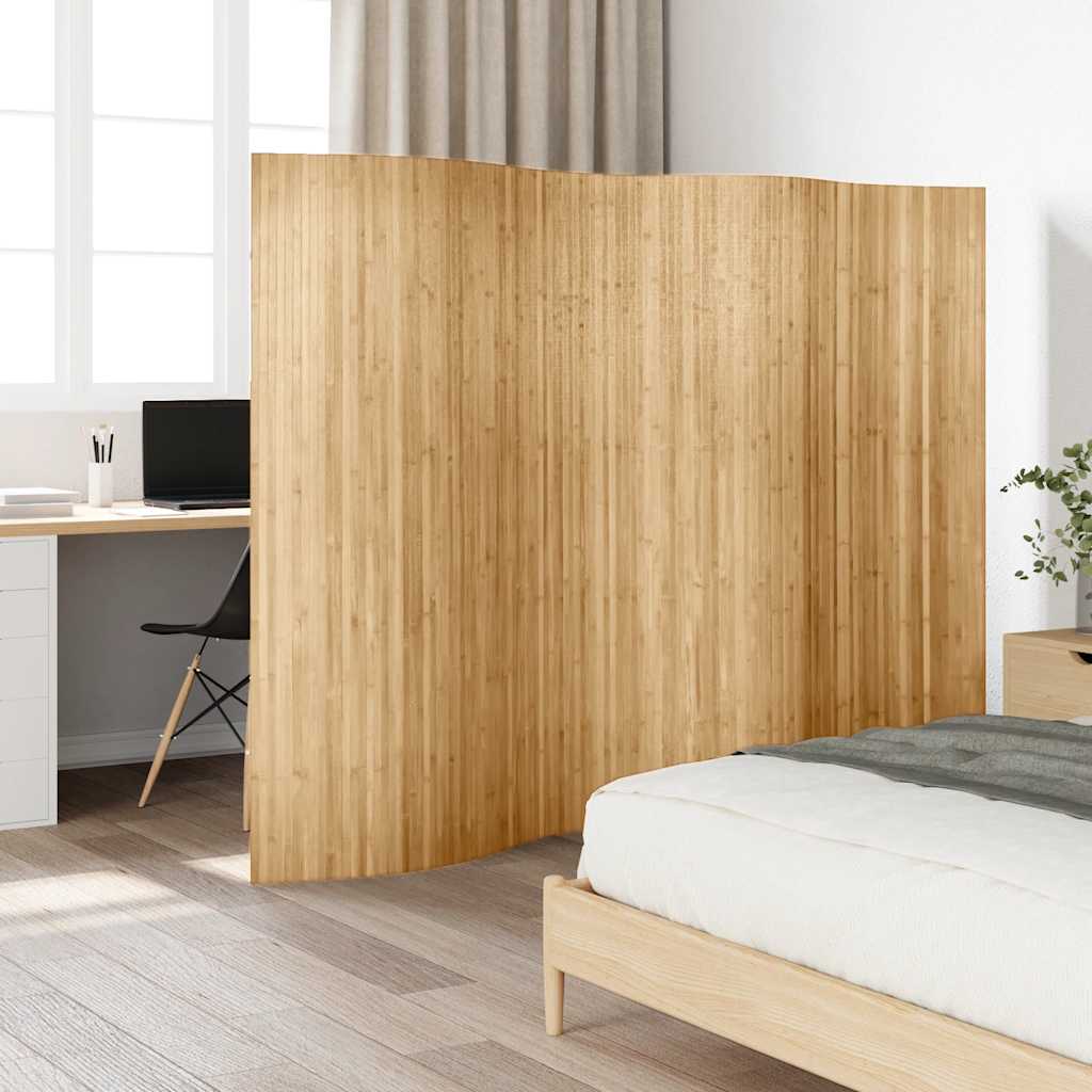Room Divider Bamboo 250x165 cm Natural