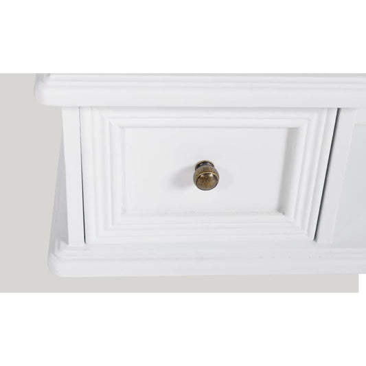 Vanity Makeup Table With Rectangular Swing Mirror Mdf