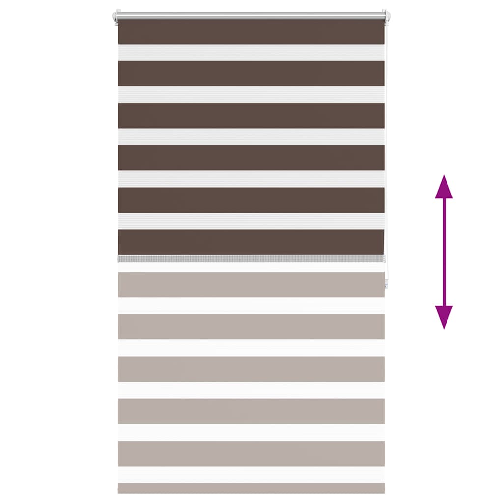 Zebra Blind 100 x 175 cm Coffee