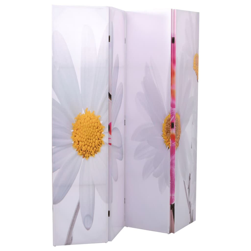 Folding Room Divider 160x170 cm Flower