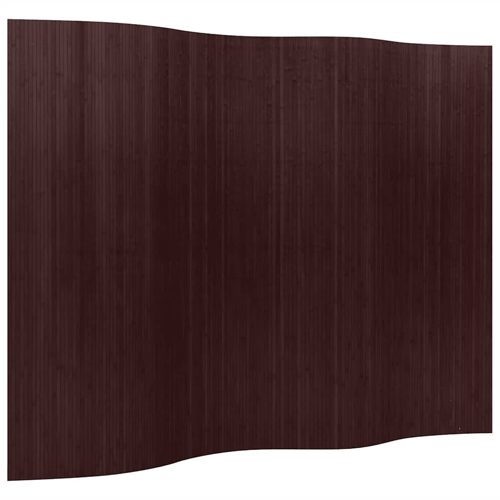 Room Divider Bamboo Dark Brown 250x165 cm