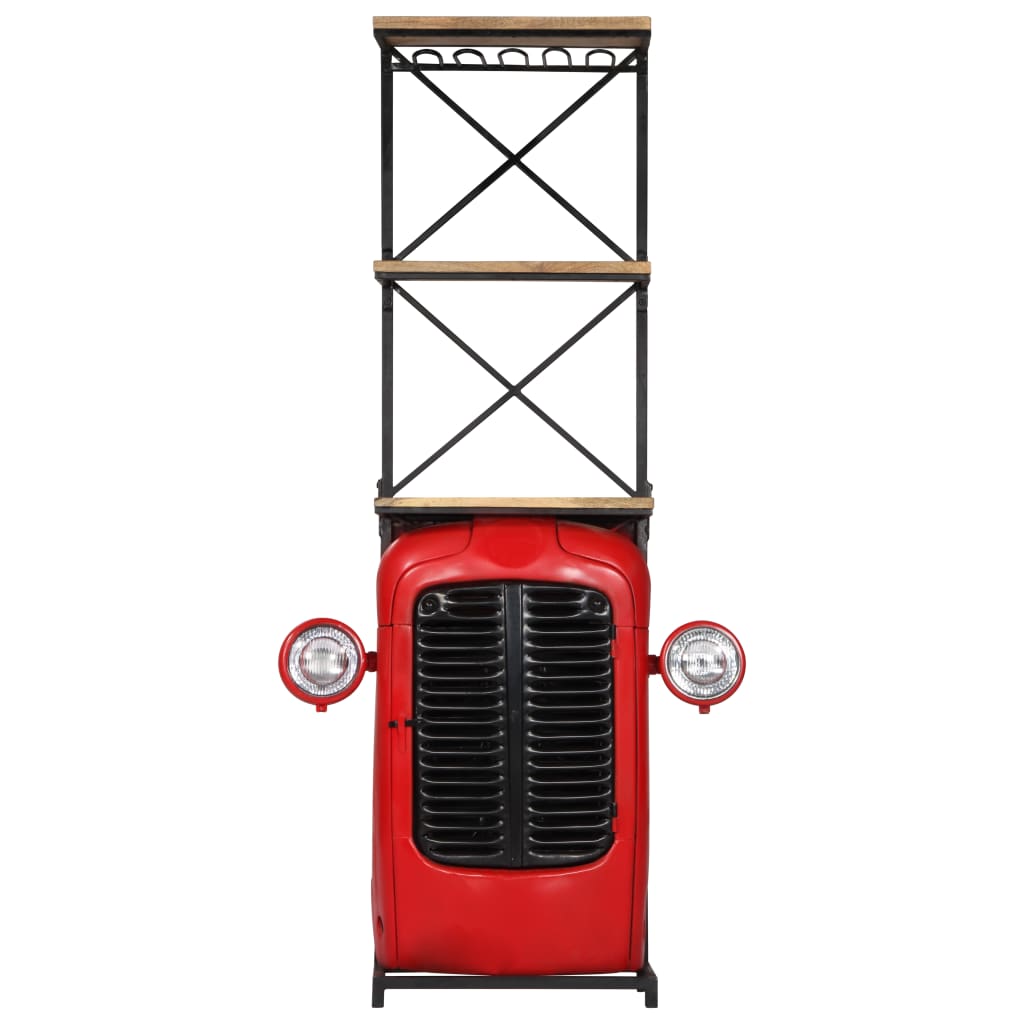 Tractor Wine Cabinet 49x31x172 cm Solid Mango Wood