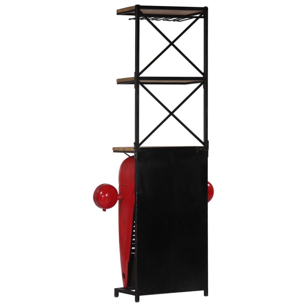 Tractor Wine Cabinet 49x31x172 cm Solid Mango Wood