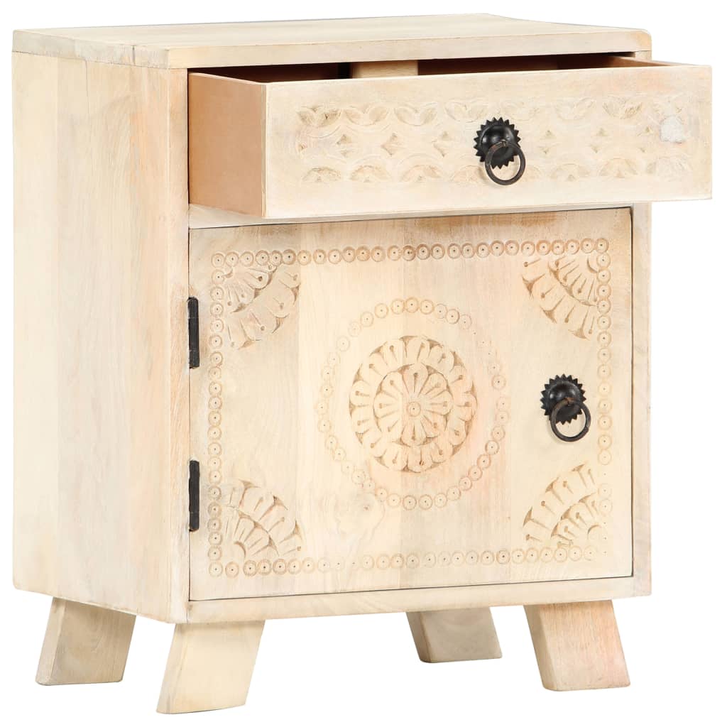 Bedside Cabinet 40x30x50 cm Solid Mango Wood