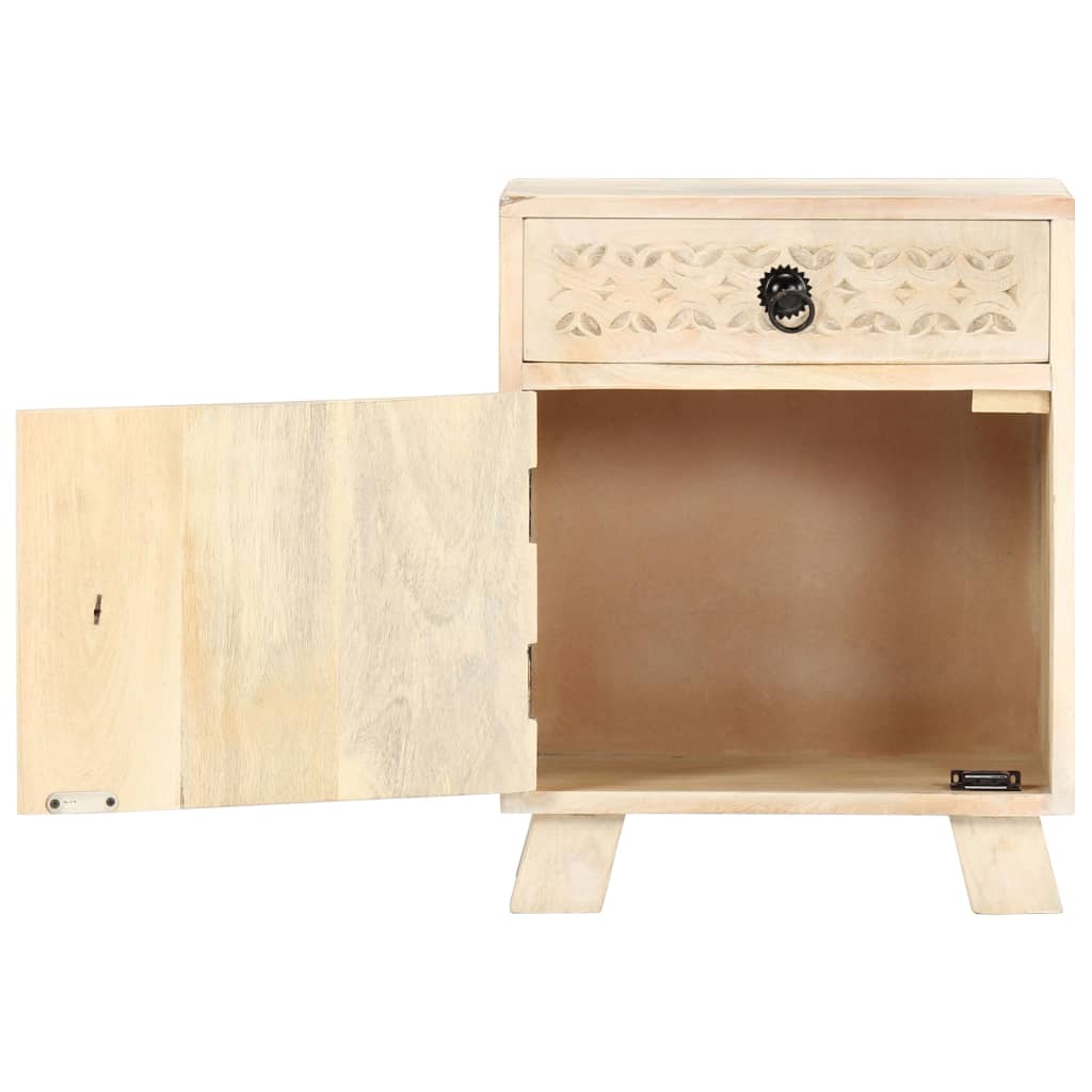 Bedside Cabinet 40x30x50 cm Solid Mango Wood