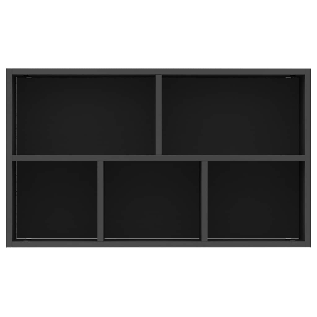 Book Cabinet/Sideboard Black 50x25x80 cm Engineered Wood