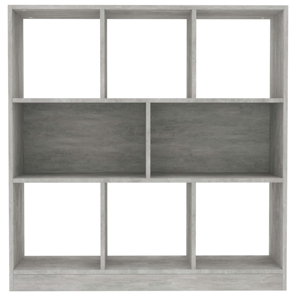 Book Cabinet Concrete Grey 97.5x29.5x100 cm Engineered Wood