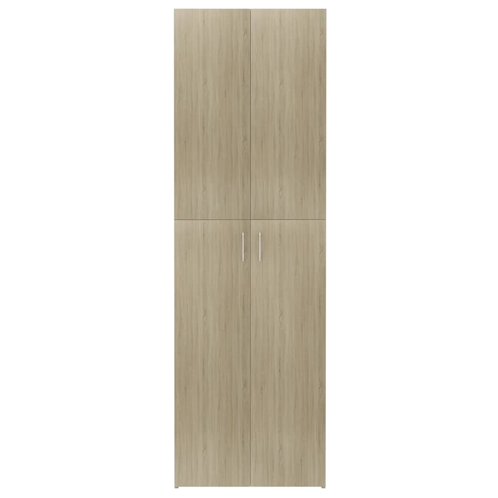 Office Cabinet Sonoma Oak 60x32x190 cm Engineered Wood