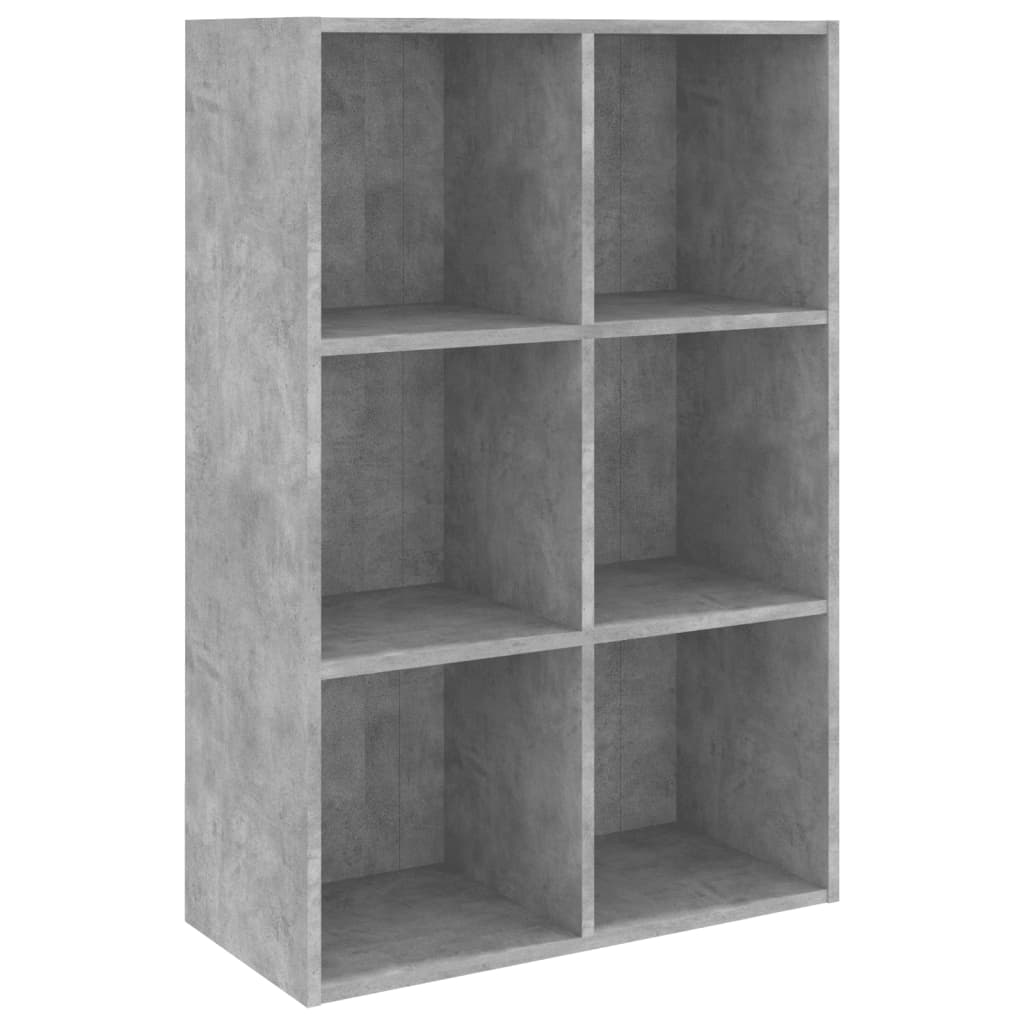 Book Cabinet/Sideboard Concrete Grey 66x30x98 cm Engineered Wood