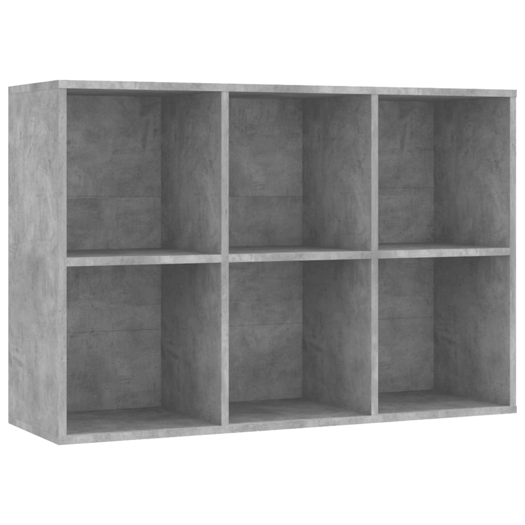 Book Cabinet/Sideboard Concrete Grey 66x30x98 cm Engineered Wood