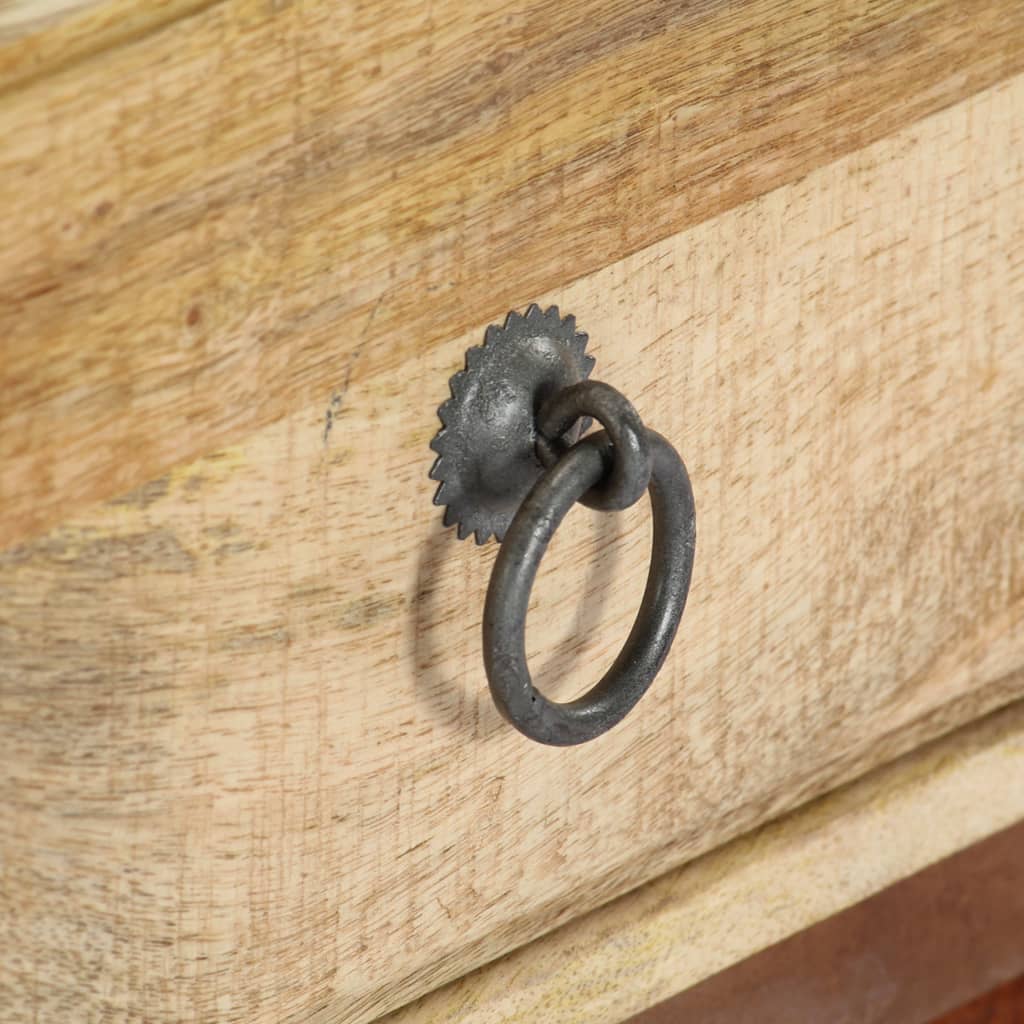 Bedside Cabinet 40x30x52 cm Solid Rough Mango Wood