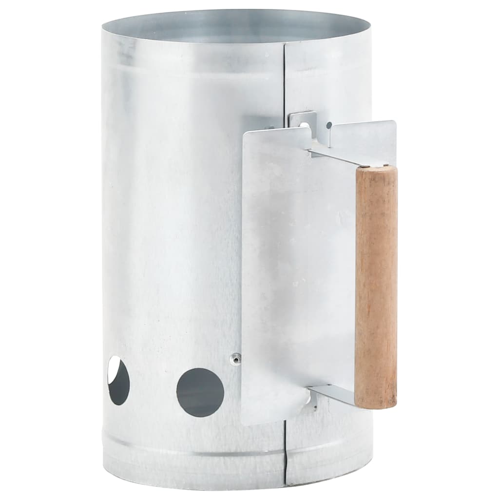 Charcoal Grill Chimney Starter Galvanised Steel