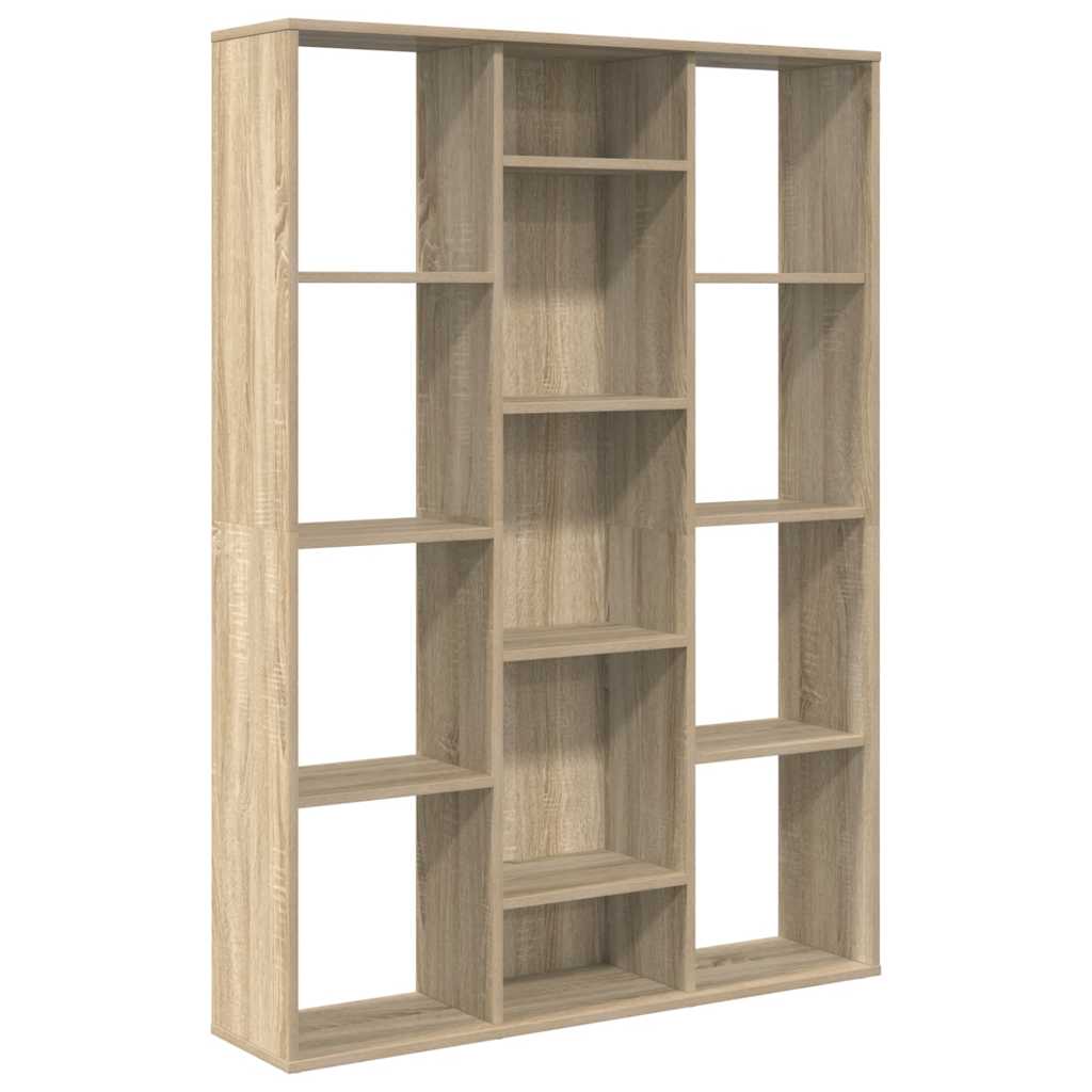 Room Divider/Book Cabinet Sonoma Oak 100x24x140 cm Engineered Wood