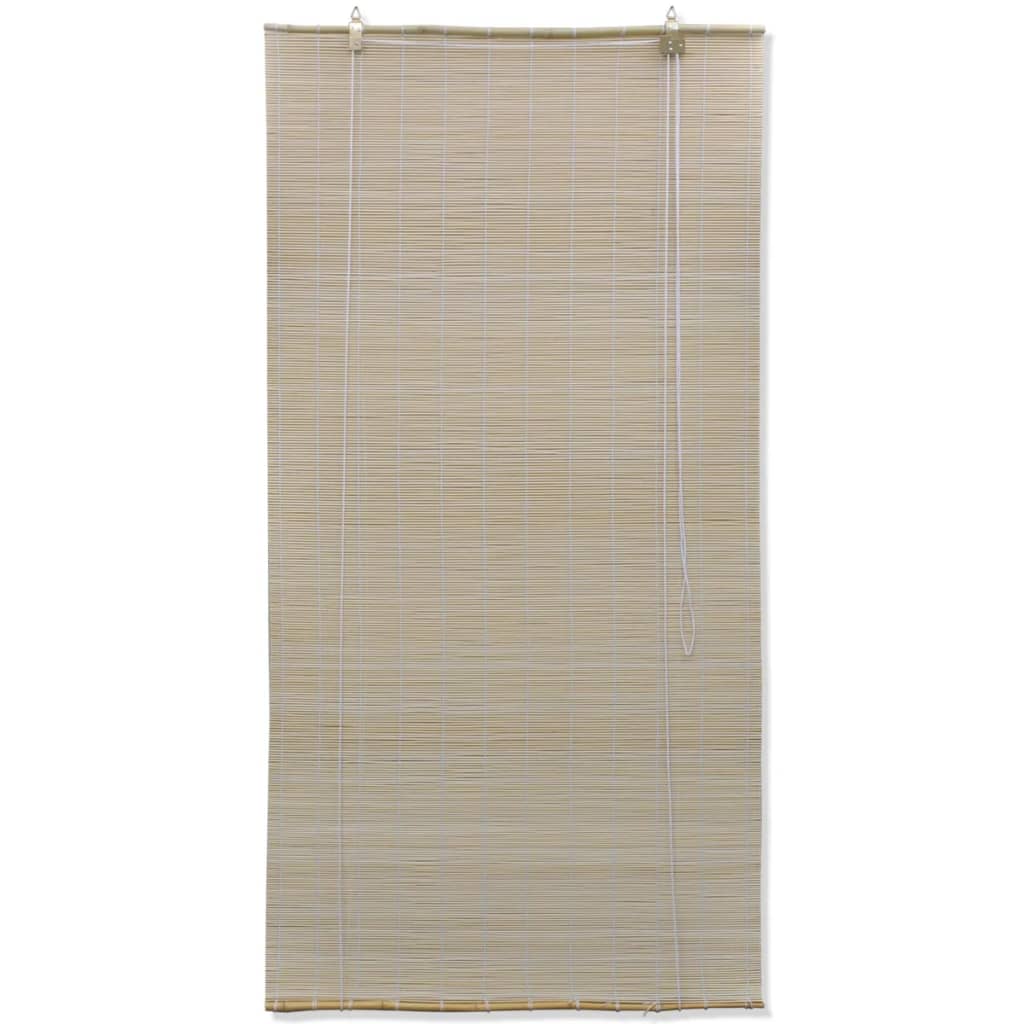 Bamboo Roller Blinds 4 pcs 120x160 cm Natural