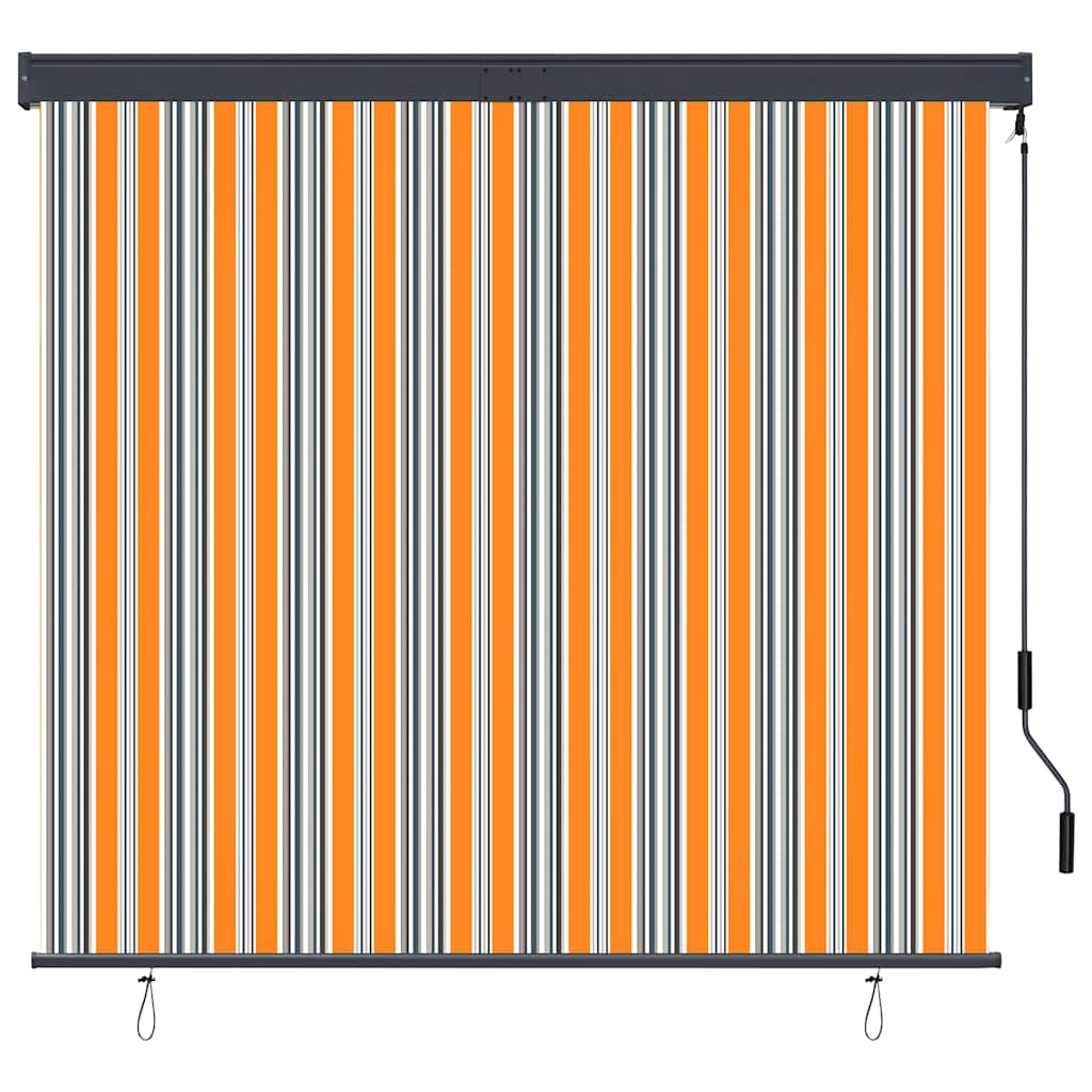 Outdoor Roller Blind 160x250 cm Yellow and Blue