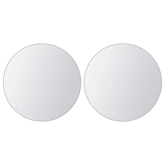 16 Pcs Mirror Tiles Round Glass