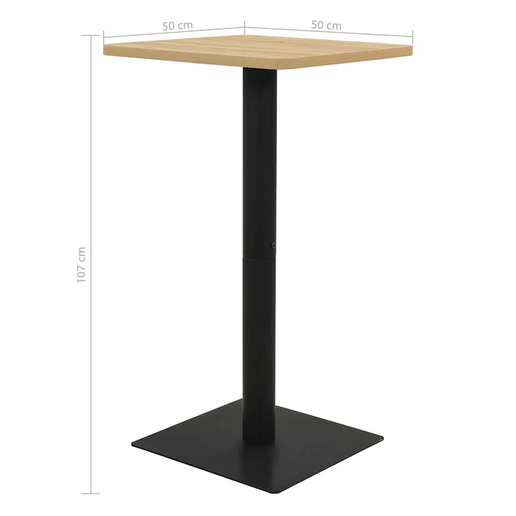 Bistro Table Oak Colour 50x50x107 cm