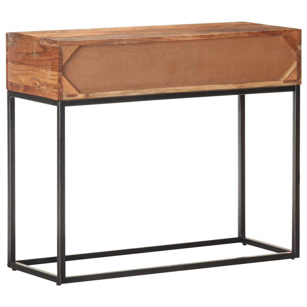 Console Table 90x35x75 cm Rough Acacia Wood