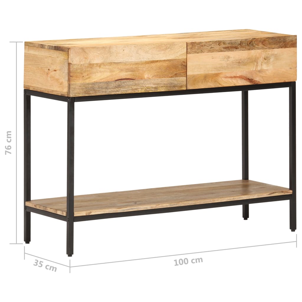 Console Table 100x35x76 cm Solid Mango Wood