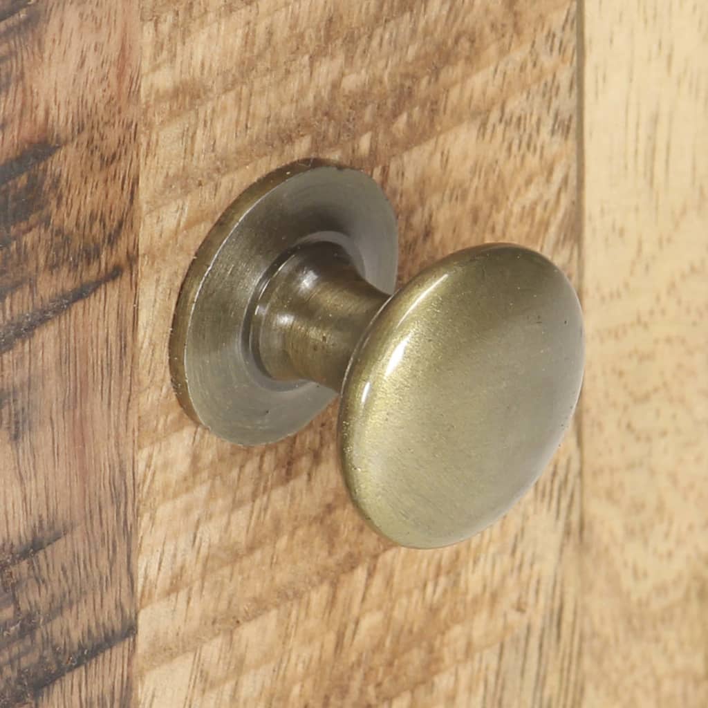 Bedside Table 40x30x50 cm Rough Mango Wood