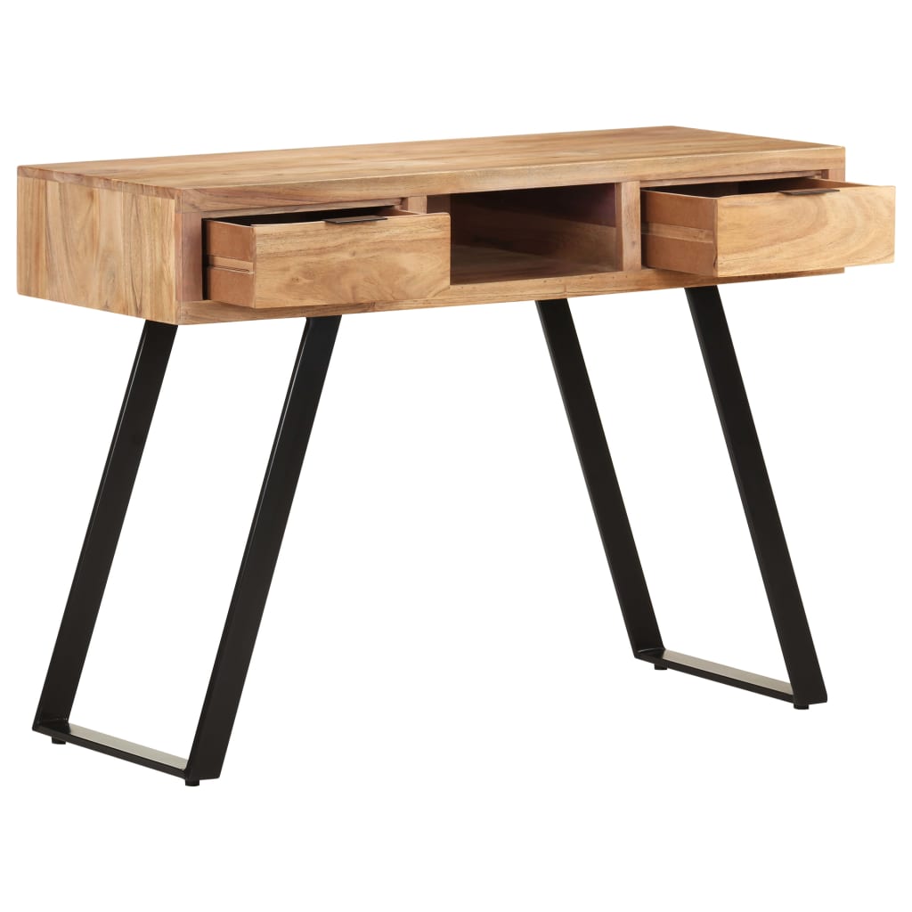 Desk 107x45x79 cm Solid Acacia Wood with Live Edges