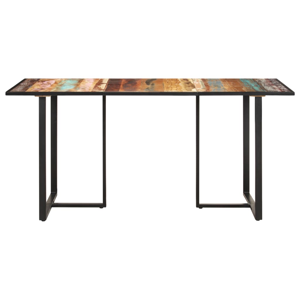Dining Table 160 cm Solid Reclaimed Wood