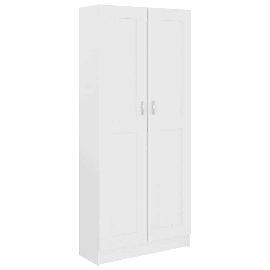 Book Cabinet White 82.5x30.5x185.5 cm Engineered Wood
