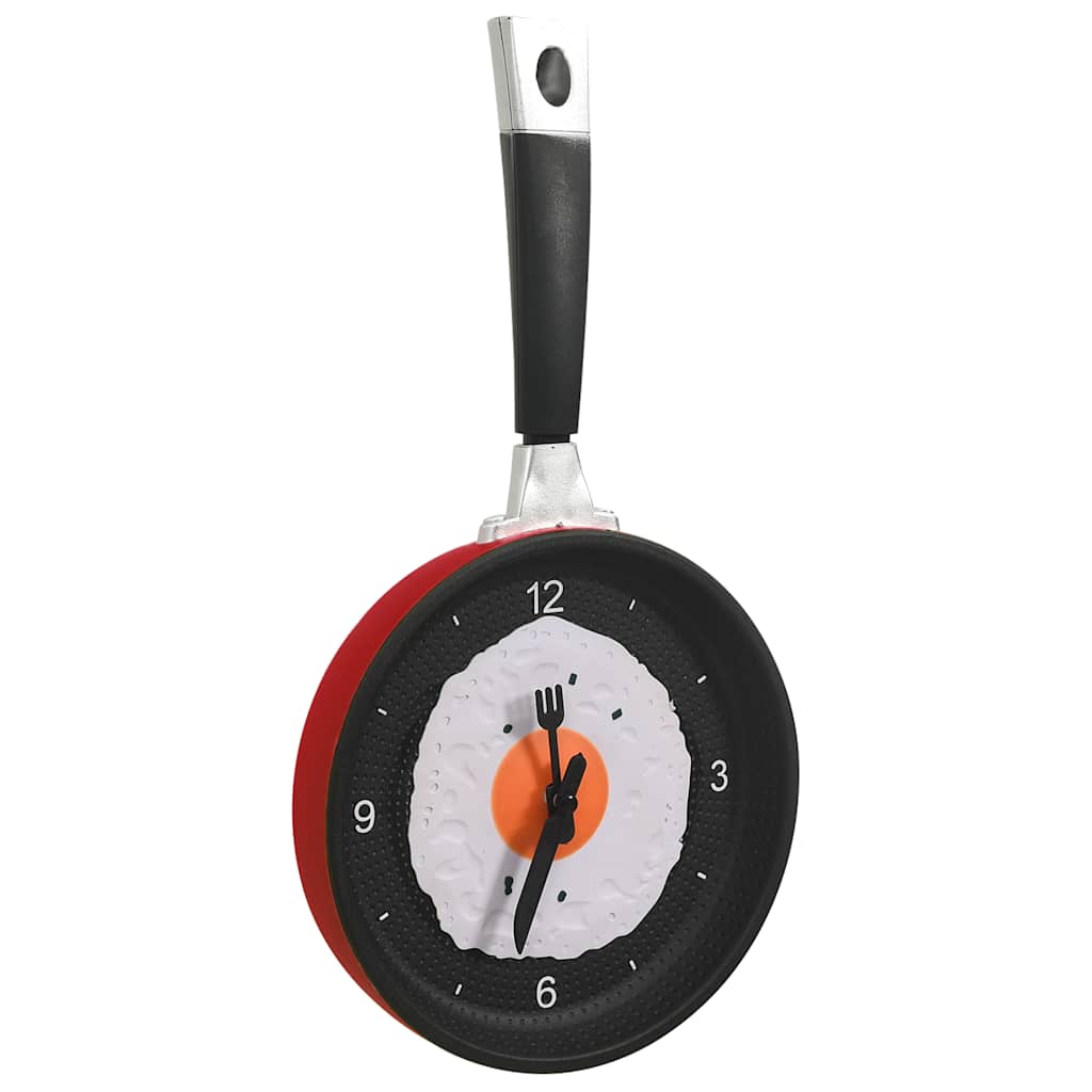 Wall Clock with Fried Egg Pan Design 18.8 cm