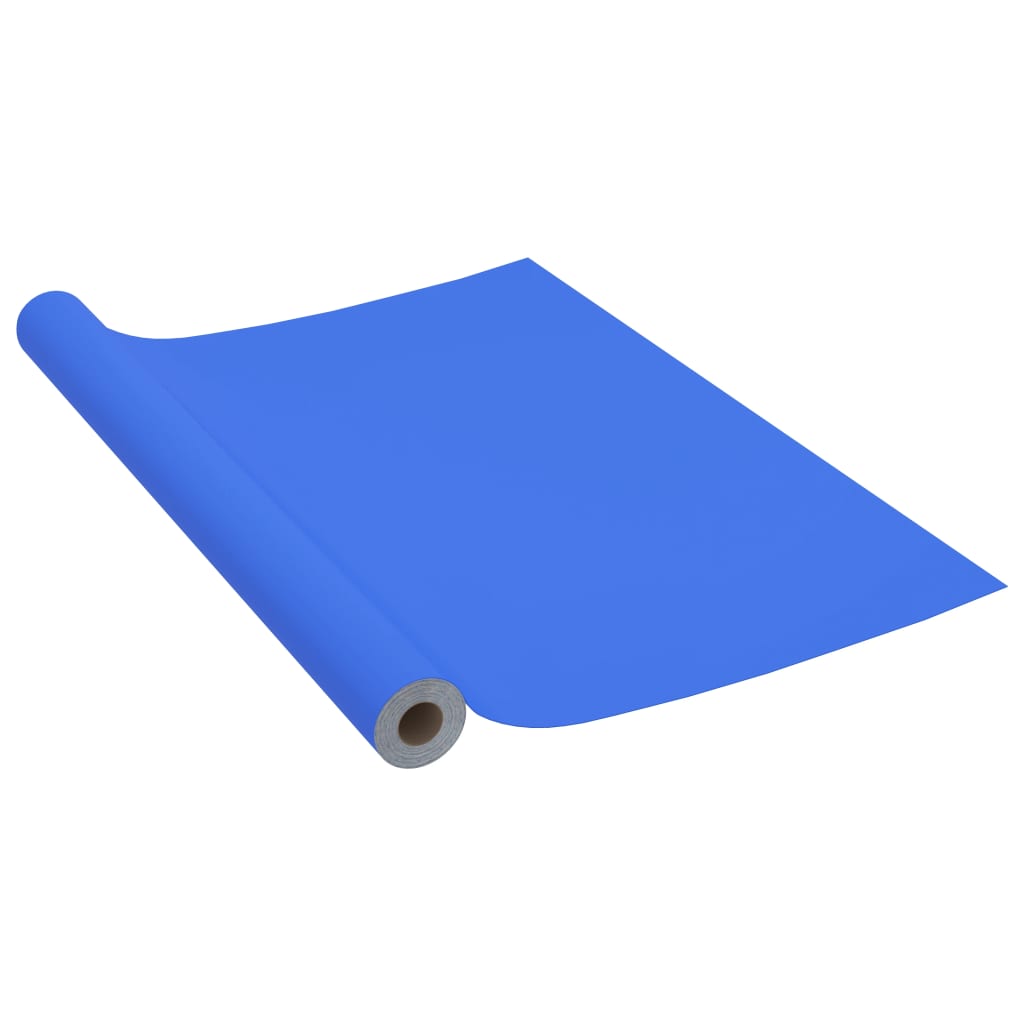 Self-adhesive Furniture Film High Gloss Blue 500x90 cm PVC