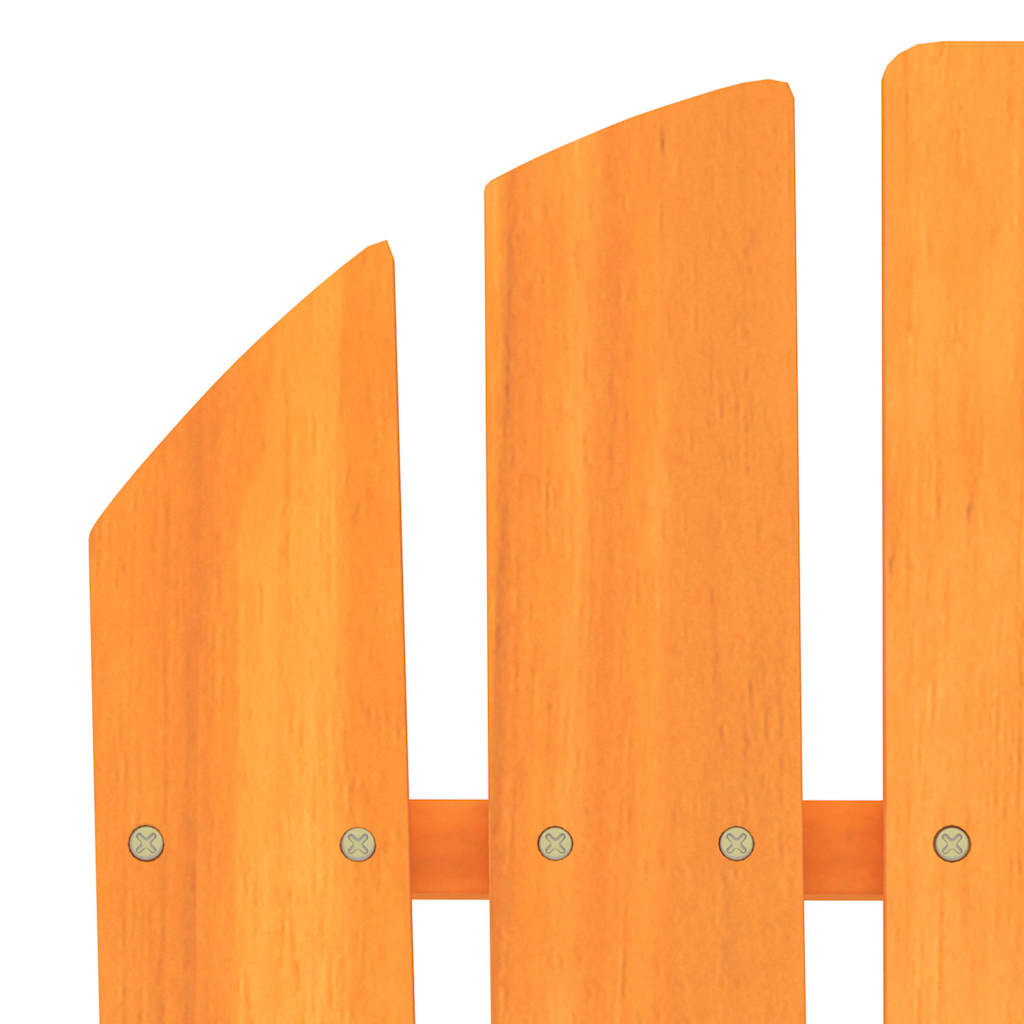 Garden Adirondack Chair Solid Fir Wood Orange