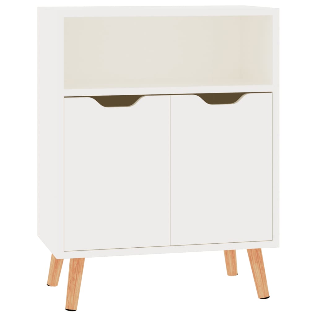 Sideboard High Gloss White 60x30x72 cm Engineered Wood