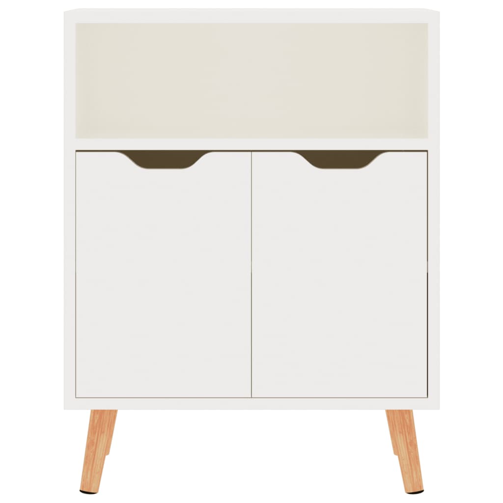 Sideboard High Gloss White 60x30x72 cm Engineered Wood