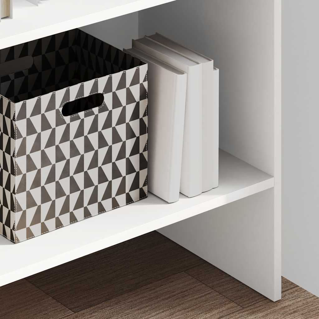 Book Cabinet White 60x35x180 cm Engineered Wood