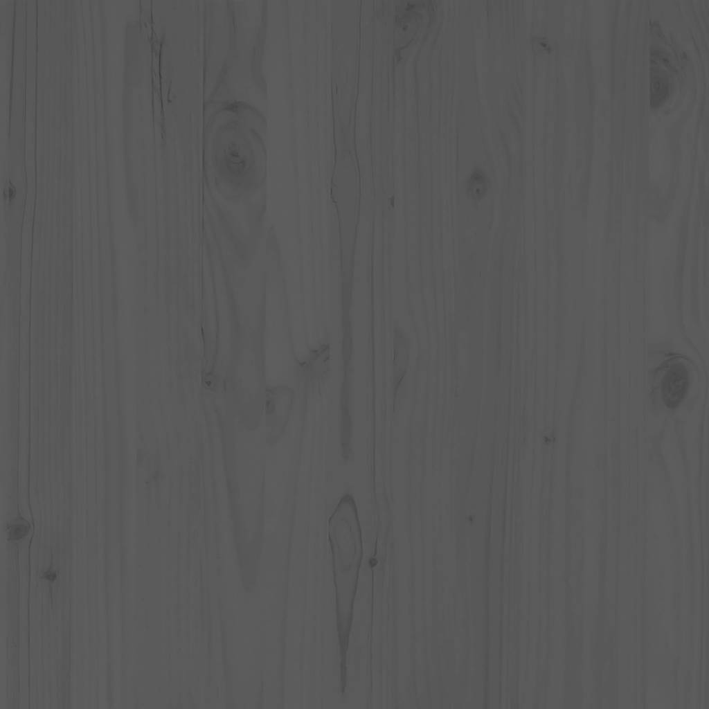 2 Piece Garden Lounge Set Grey Solid Pinewood