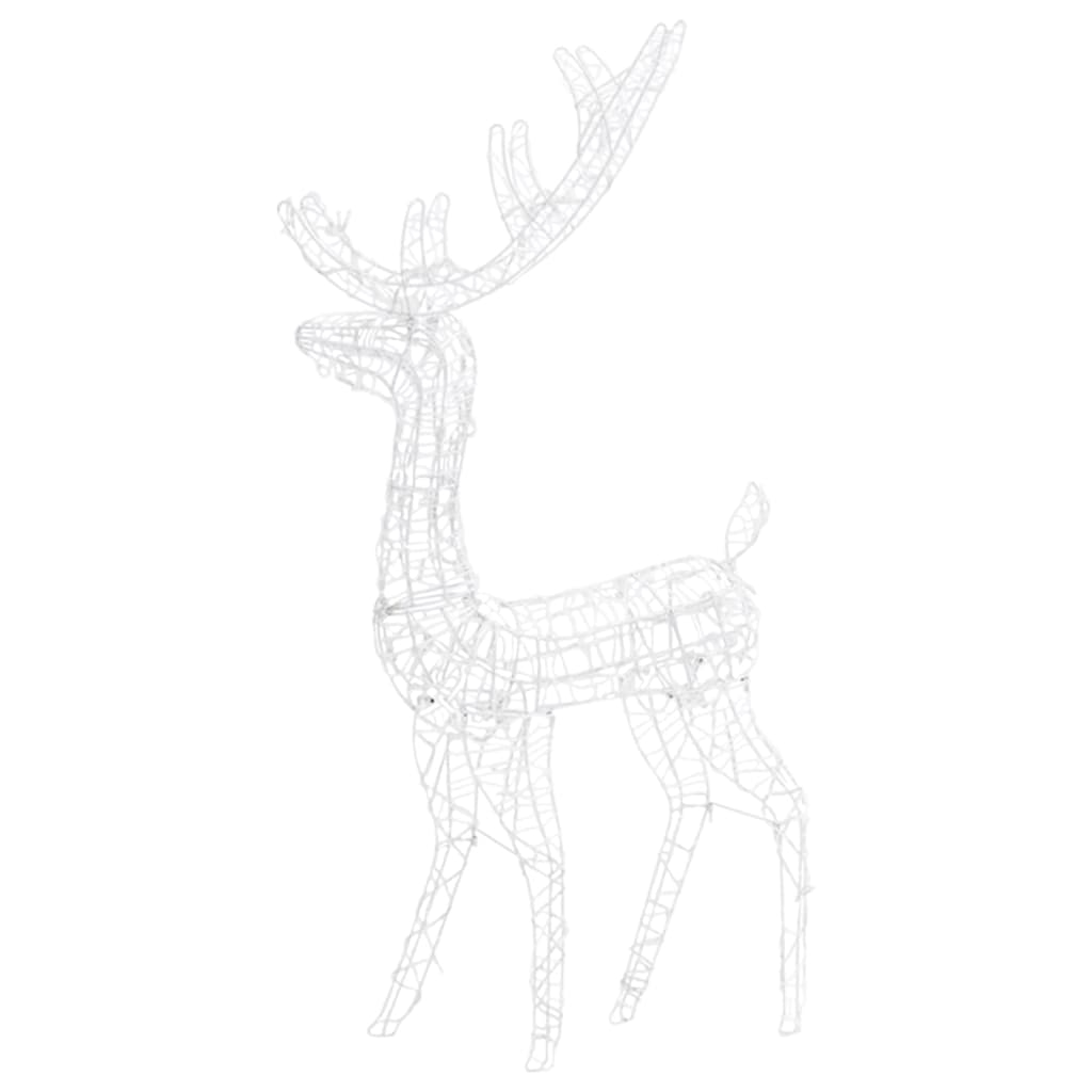 Acrylic Reindeer Christmas Decoration 140 LEDs 120cm Blue