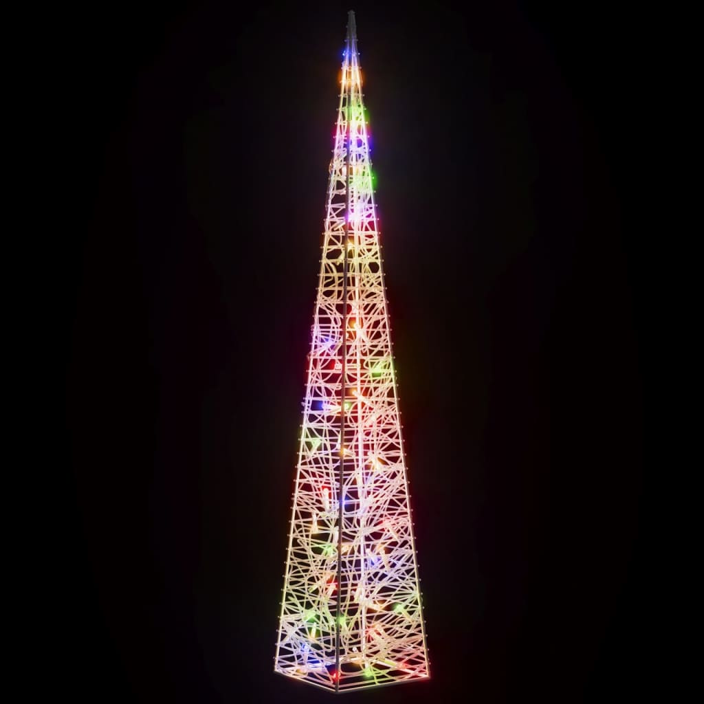 Acrylic Decorative LED Light Cone Multicolour 120 cm