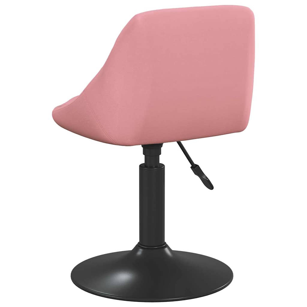 Bar Stool Geometric Pink 46 x 44 x (62.5-77.5) cm Faux leather