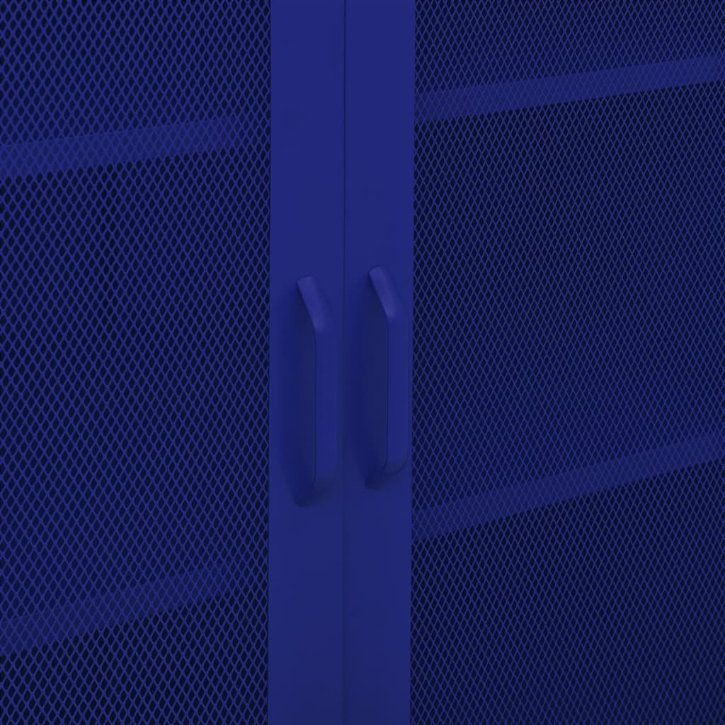 Storage Cabinet Navy Blue 80x35x101.5 cm Steel