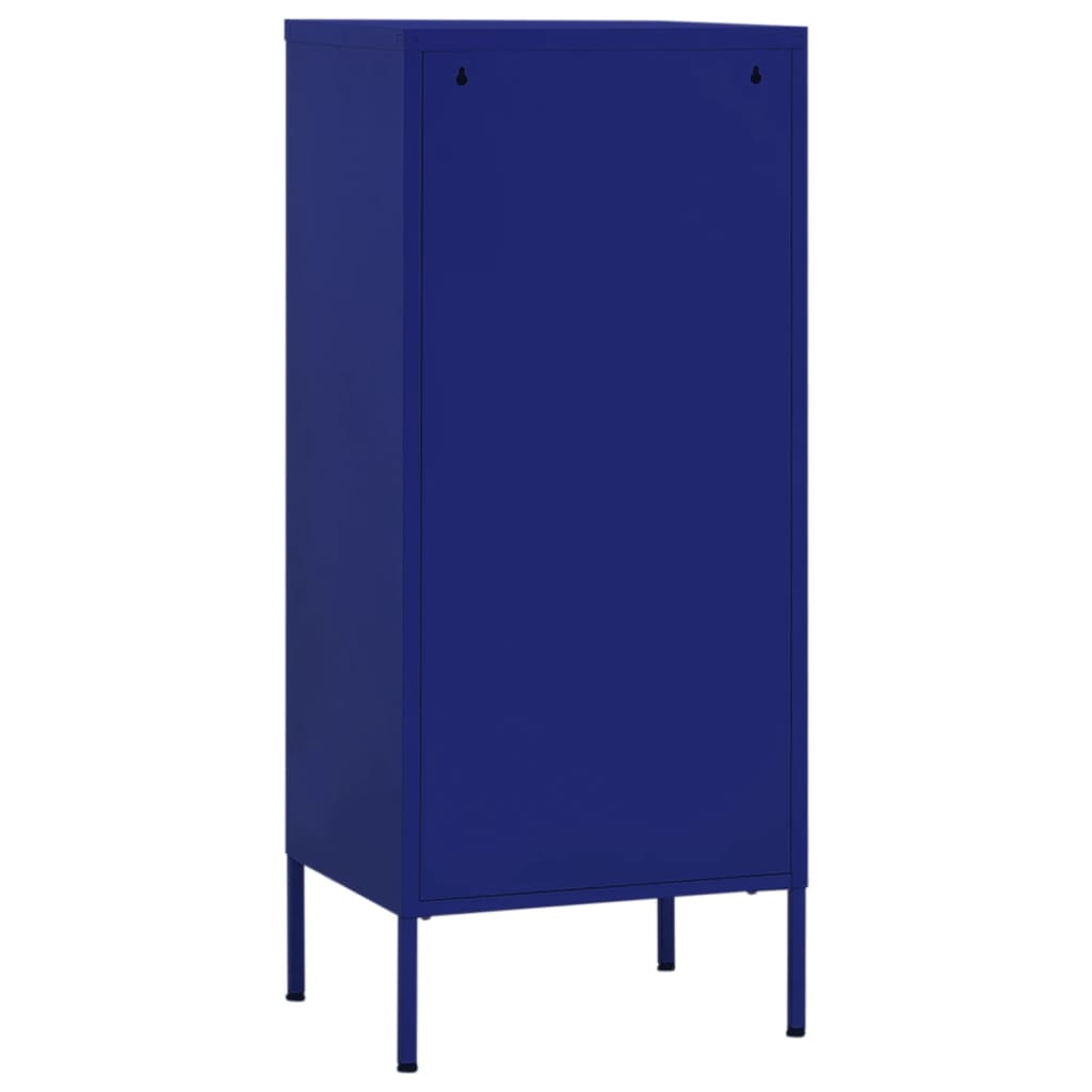 Storage Cabinet Navy Blue 42.5x35x101.5 cm Steel