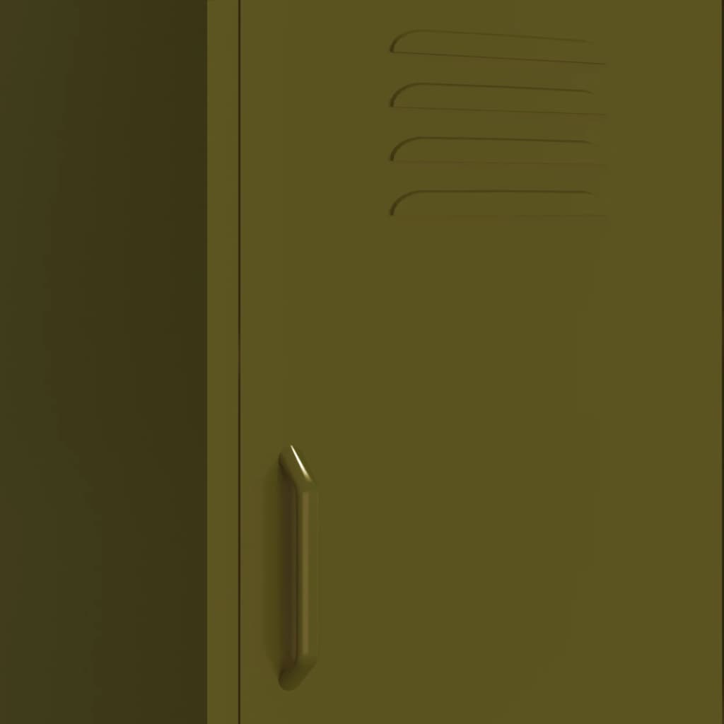 Storage Cabinet Olive Green 42.5x35x101.5 cm Steel