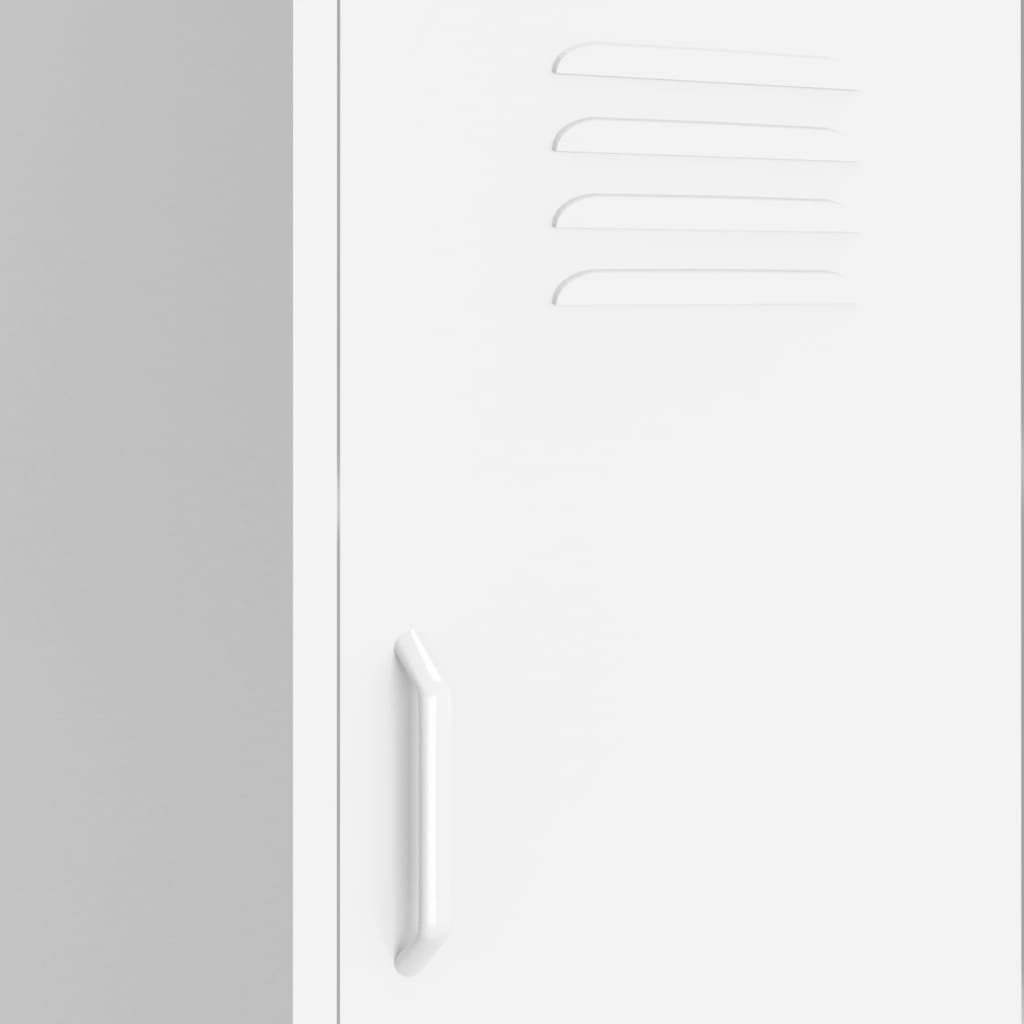 Storage Cabinet White 42.5x35x101.5 cm Steel