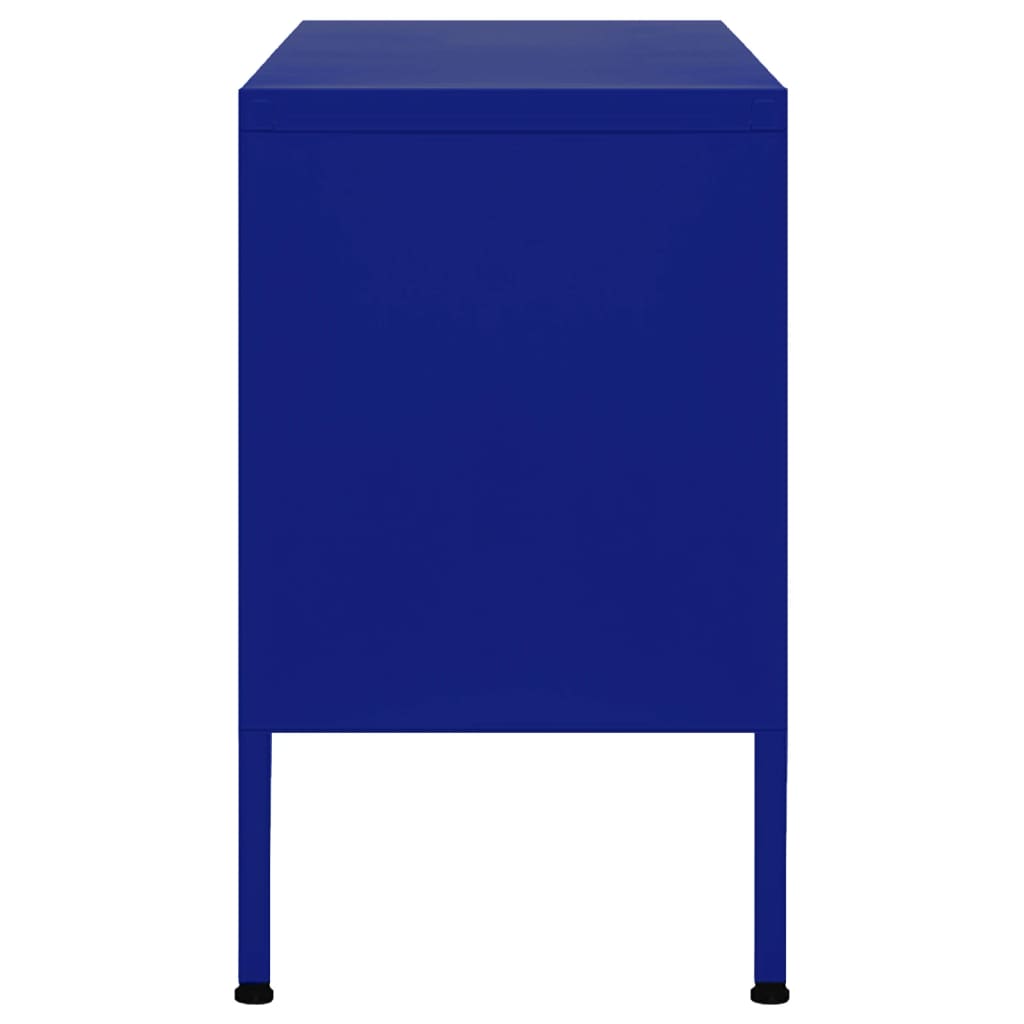 TV Cabinet Navy Blue 105x35x50 cm Steel