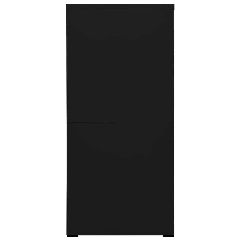 Filing Cabinet Black 46x62x133 cm Steel