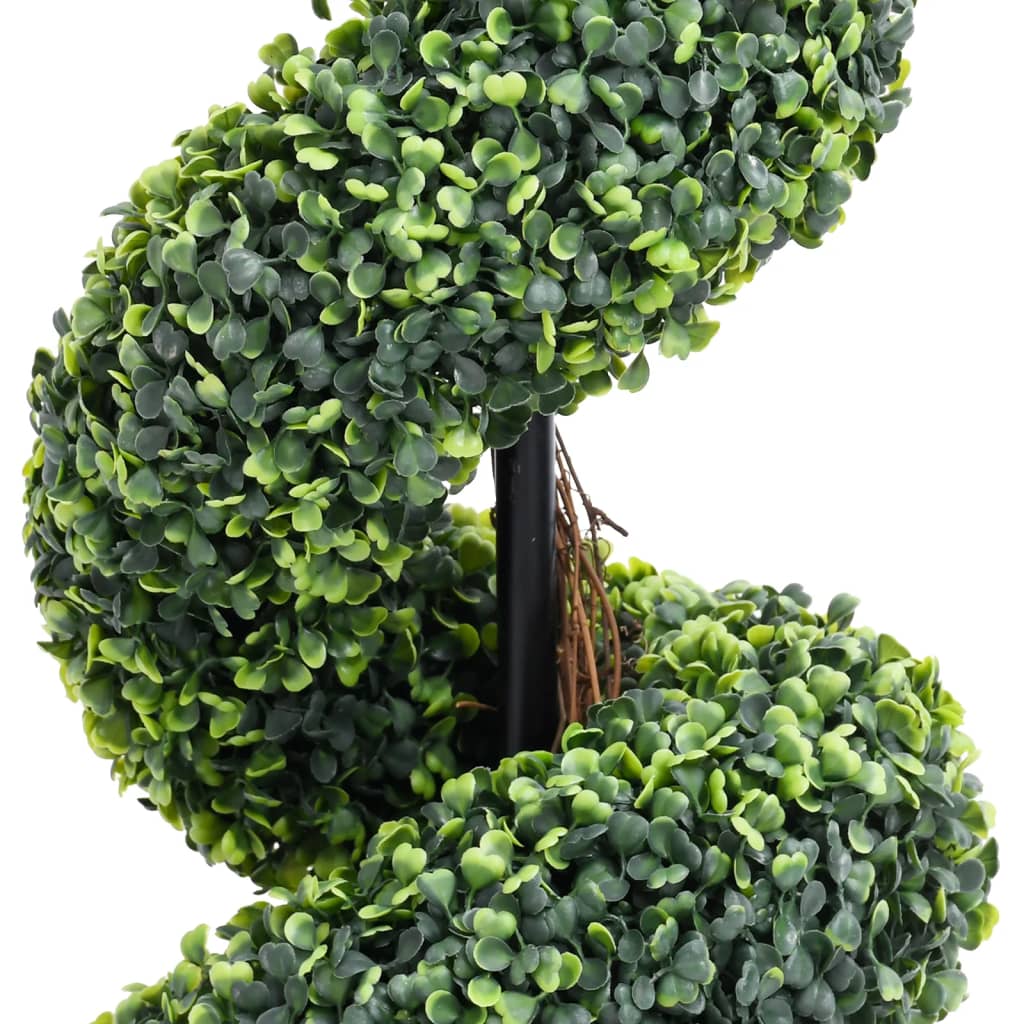 Artificial Boxwood Spiral Plant with Pot Green 89 cm
