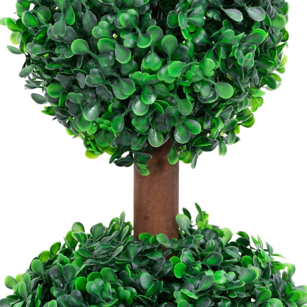 Artificial Boxwood Plant with Pot Ball Shaped Green 60 cm