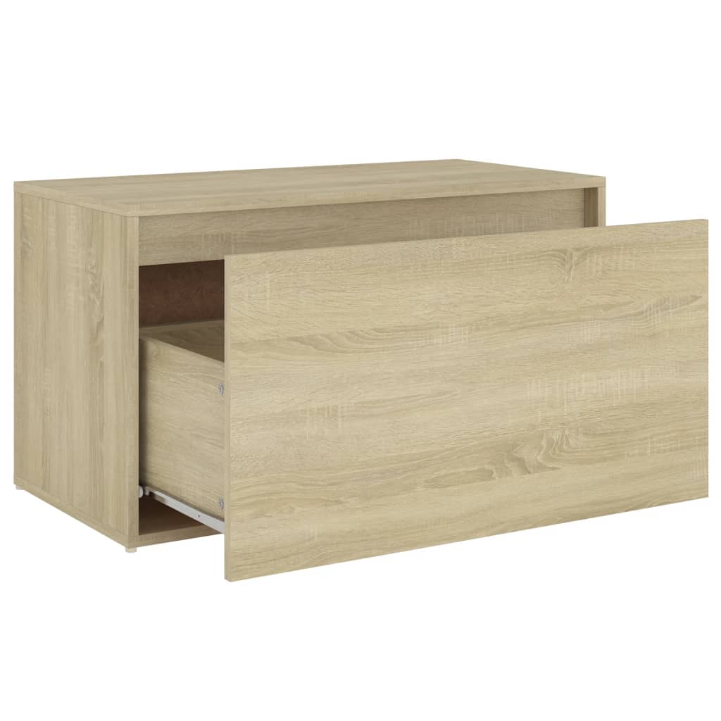 Hall Bench 80x40x45 cm Sonoma Oak Engineered Wood