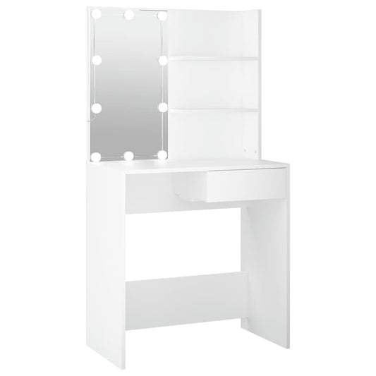 Dressing Table With Led 74.5X40X141 Cm